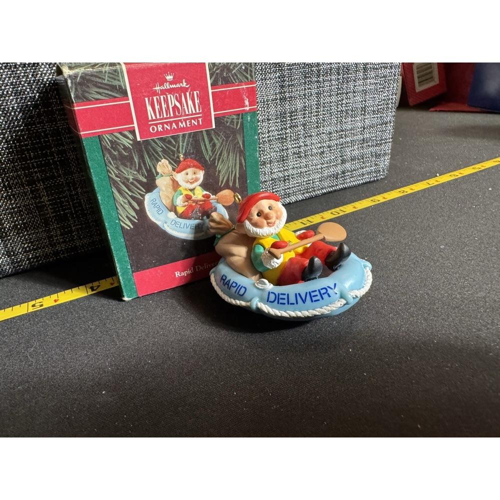 Hallmark Ornament "Rapid Elf Delivery "Handcrafted Christmas Ornament NIB